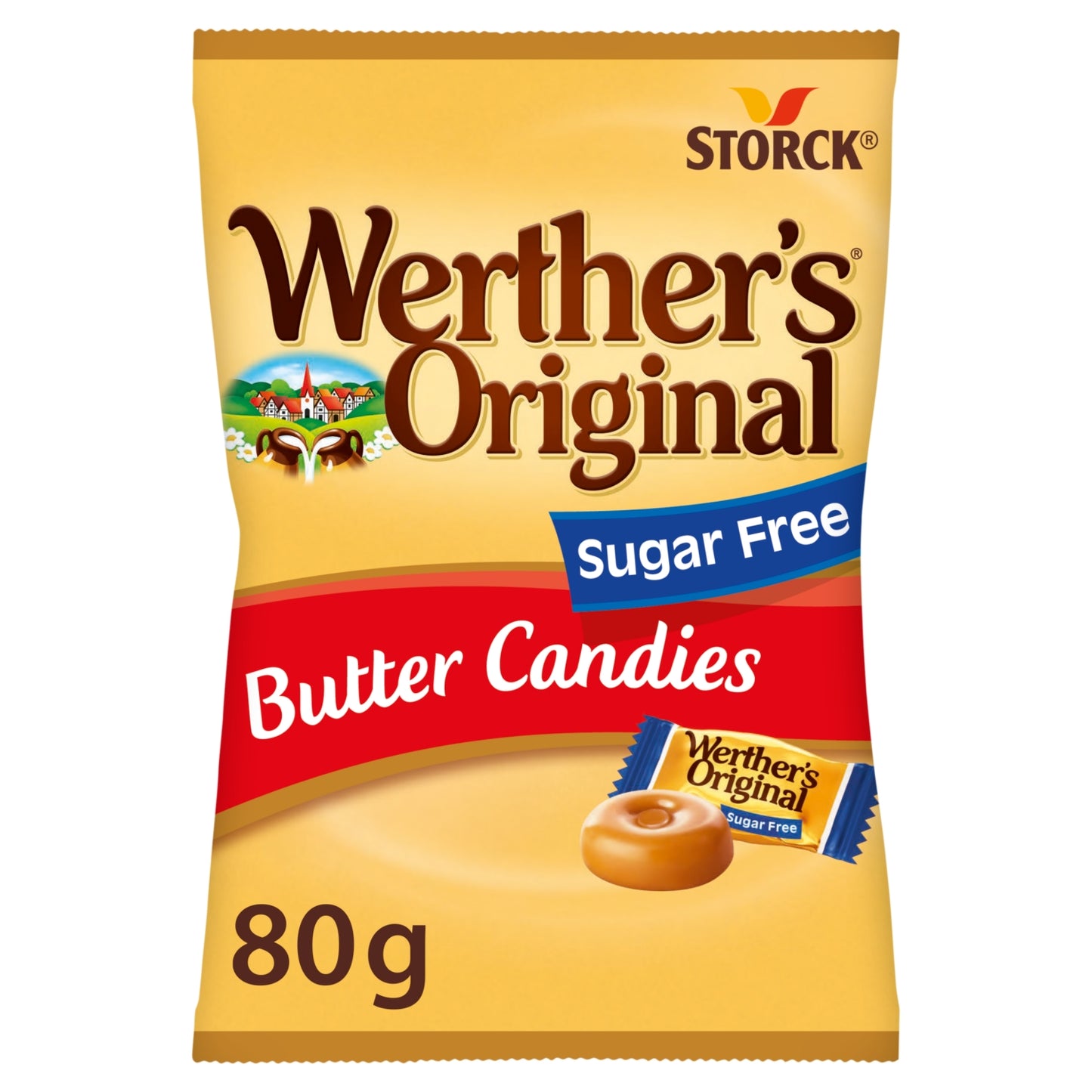 Werthers Sugar Free Butter Candies 80g