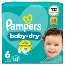 Pampers Baby-Dry Size 6, 33 Nappies