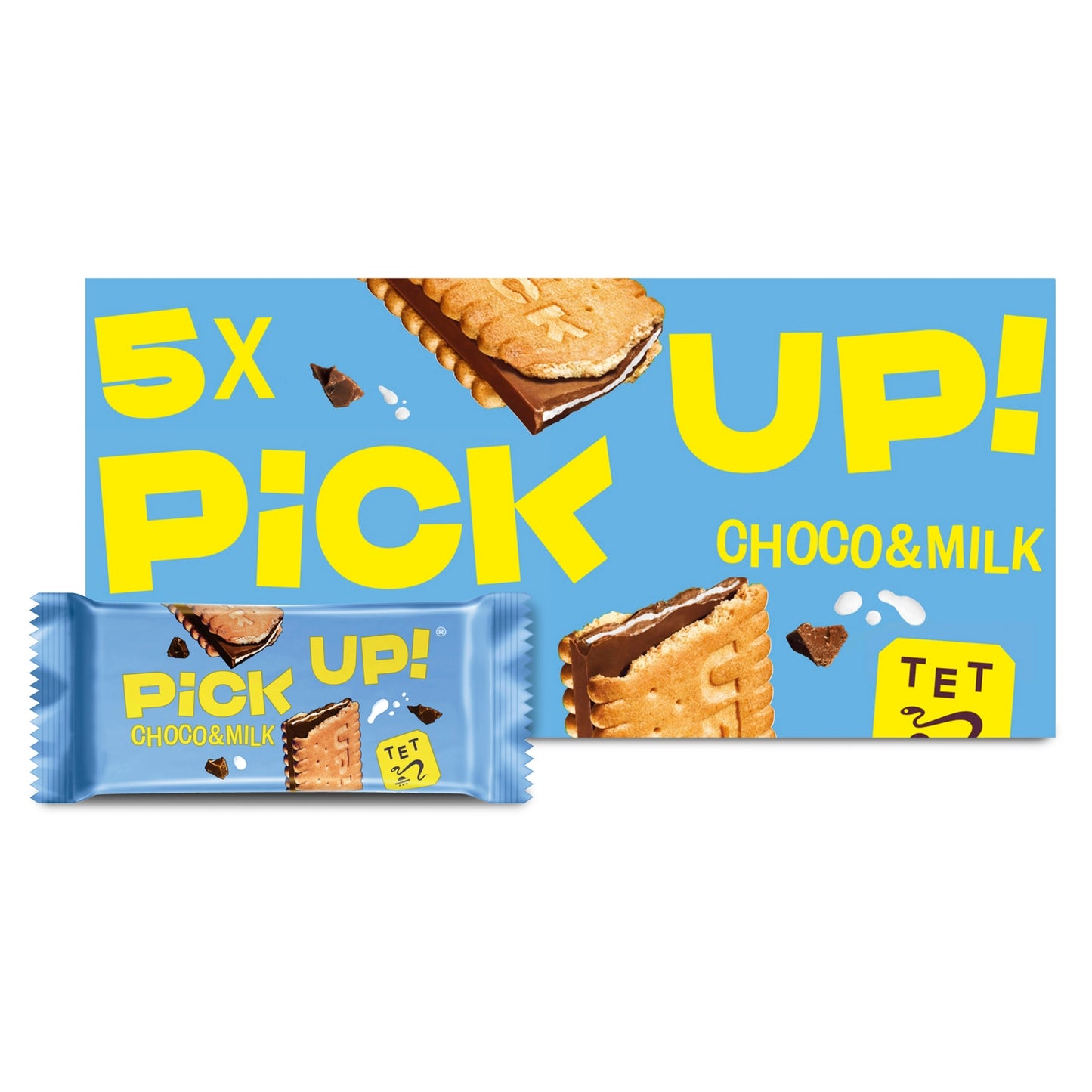 Bahlsen PiCK UP! Choco & Milk Chocolate Biscuit Bars 5 pack