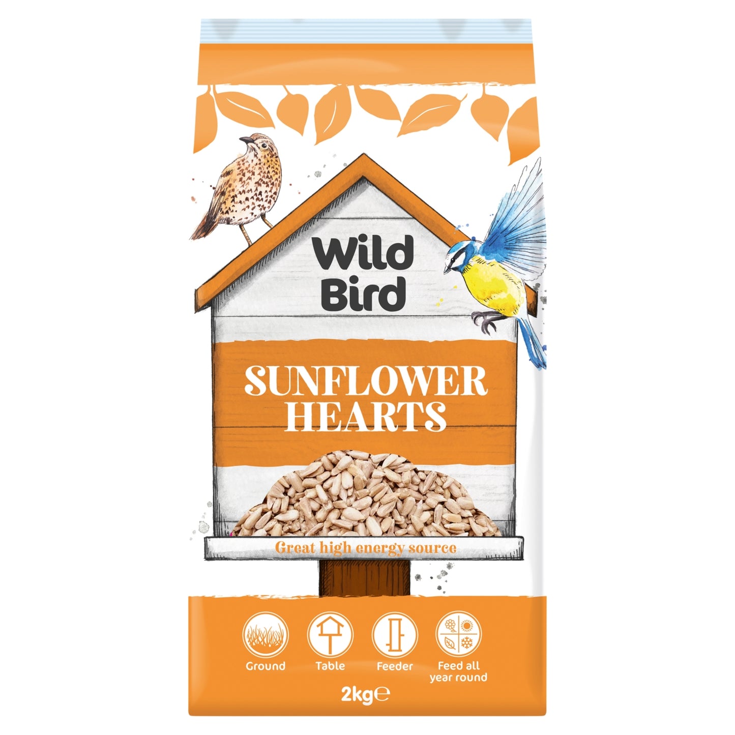Wild Bird Sunflower Hearts 2kg