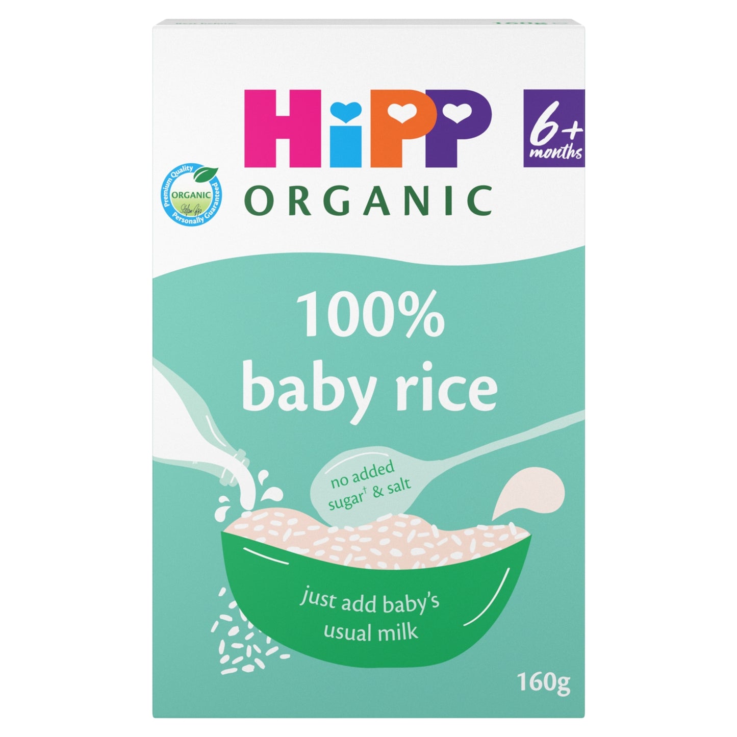 HiPP Organic Baby Rice Baby Cereal 6+ Months 160g