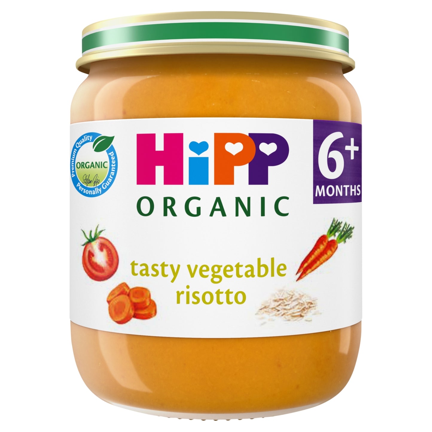 HiPP Organic Tasty Vegetable Risotto Food Jar 6+ Months 125g