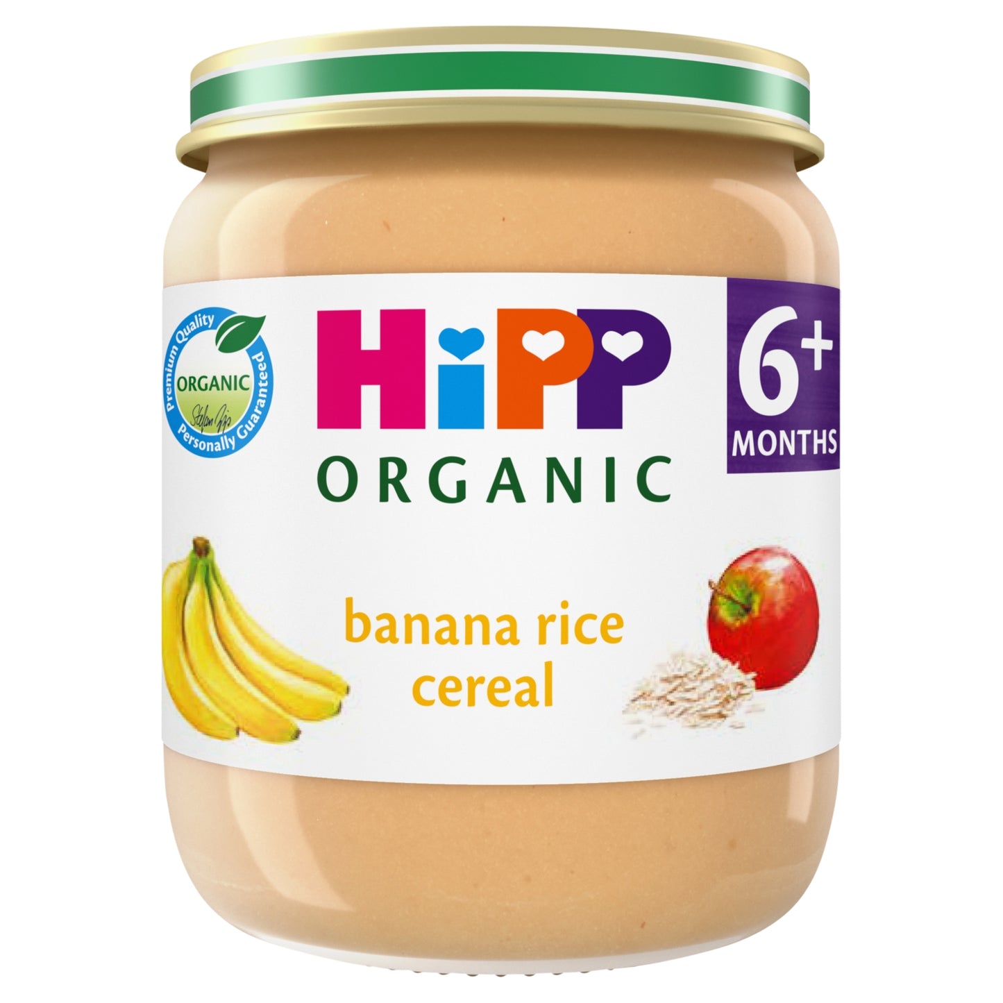HiPP Organic Banana Rice Cereal Baby Food Jar 6+ Months 125g