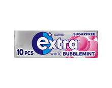 Wrigley's Extra White Bubblemint Sugarfree Chewing Gum 10 Pieces