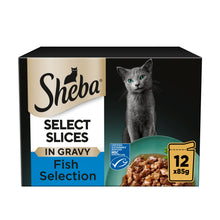 Sheba ® Select Slices Adult Wet Cat Food Fish Selection in Gravy 12 x 85g Pouch