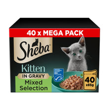 Sheba ® Mixed Selection Kitten Wet Cat Food in Gravy 40 x 85g Pouch