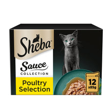 Sheba Sauce Collection Adult Wet Cat Food&nbsp;Pouch Poultry Selection 12 x 85g