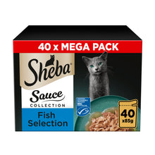 Sheba Sauce Collection Adult Cat Food Pouch Fish Selection 40 x 85g