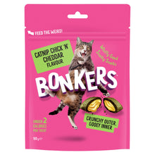 Bonkers Crunchy And Soft Cat Treats Catnip, Chick N' Cheddar Flavour 6.3 oz