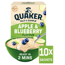Quaker Oat So Simple Apple & Blueberry Porridge Sachets 10x36g