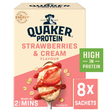 Quaker Oats High Protein Strawberries & Cream Porridge Sachets 335g