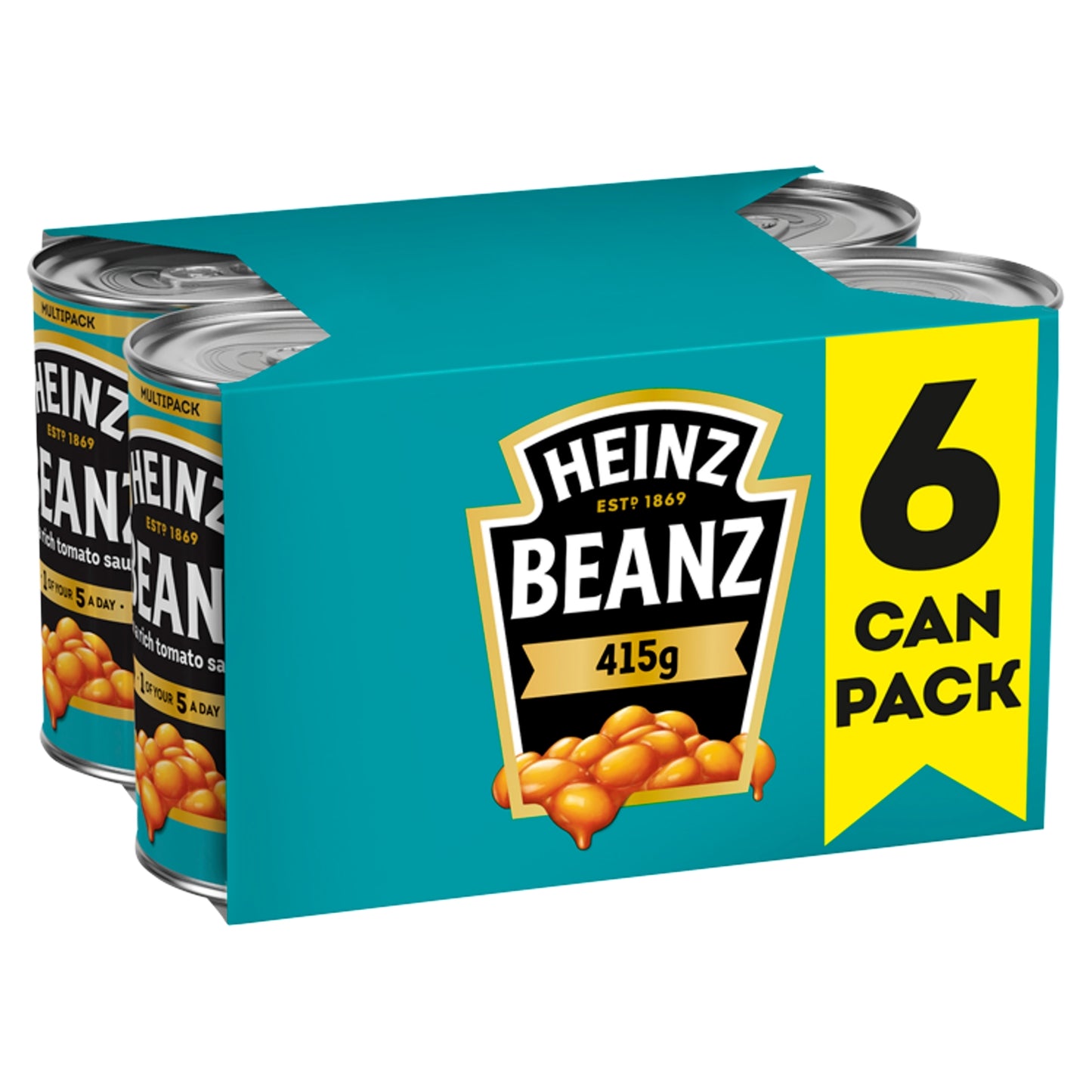 Heinz Beanz in a Rich Tomato Sauce Big Value Pack 6 x 415g