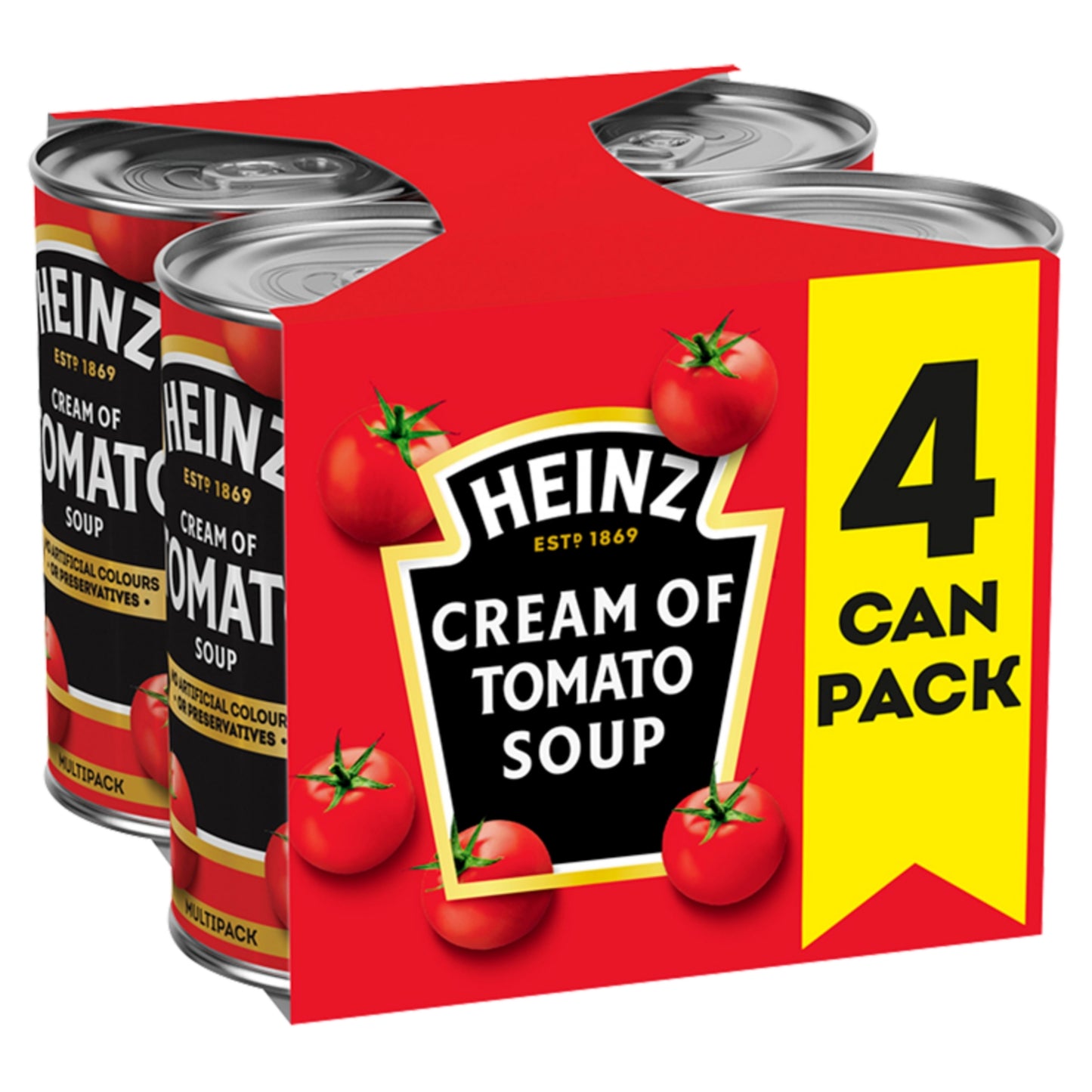 Heinz Cream of Tomato Tinned Soup 4 x 400g