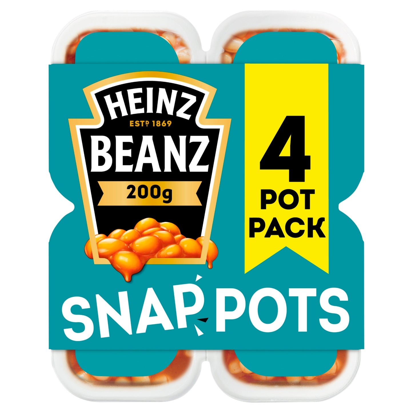Heinz Baked Beans Snap Pots 200g (case of 6)
