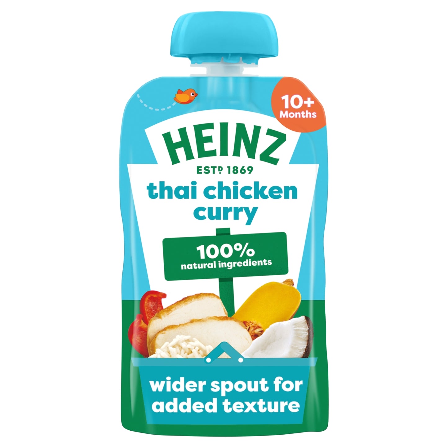 Heinz Thai Chicken Curry Pouch Baby Food 10+ Months 180g