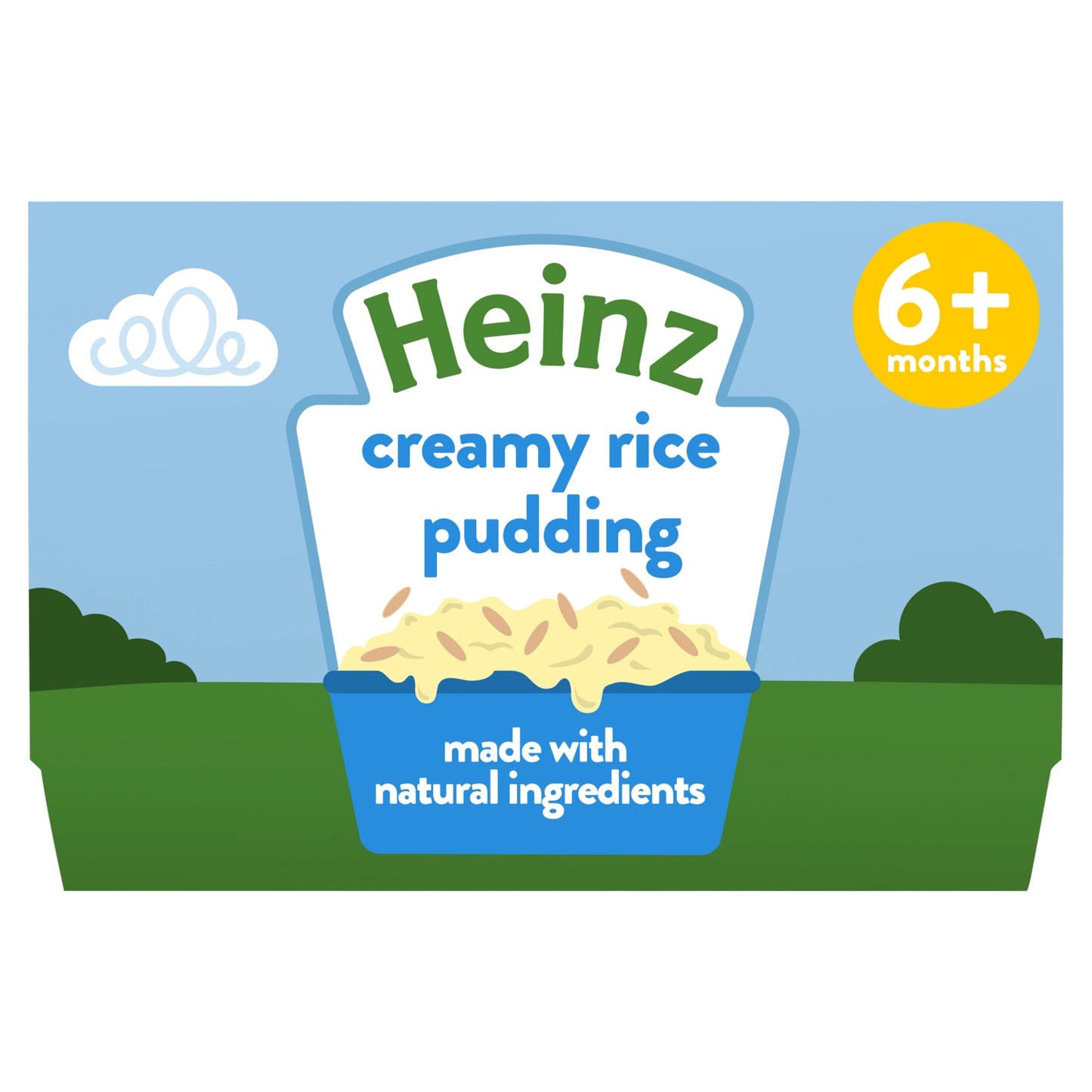 Heinz Creamy Rice Pudding Pots 6+ Months 4 x 100g Baby Food