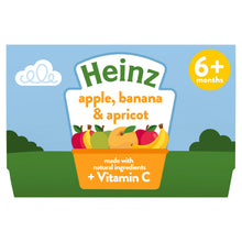 Heinz Apple, Banana & Apricot Pots 6+ Months 4 x 100g Baby Food