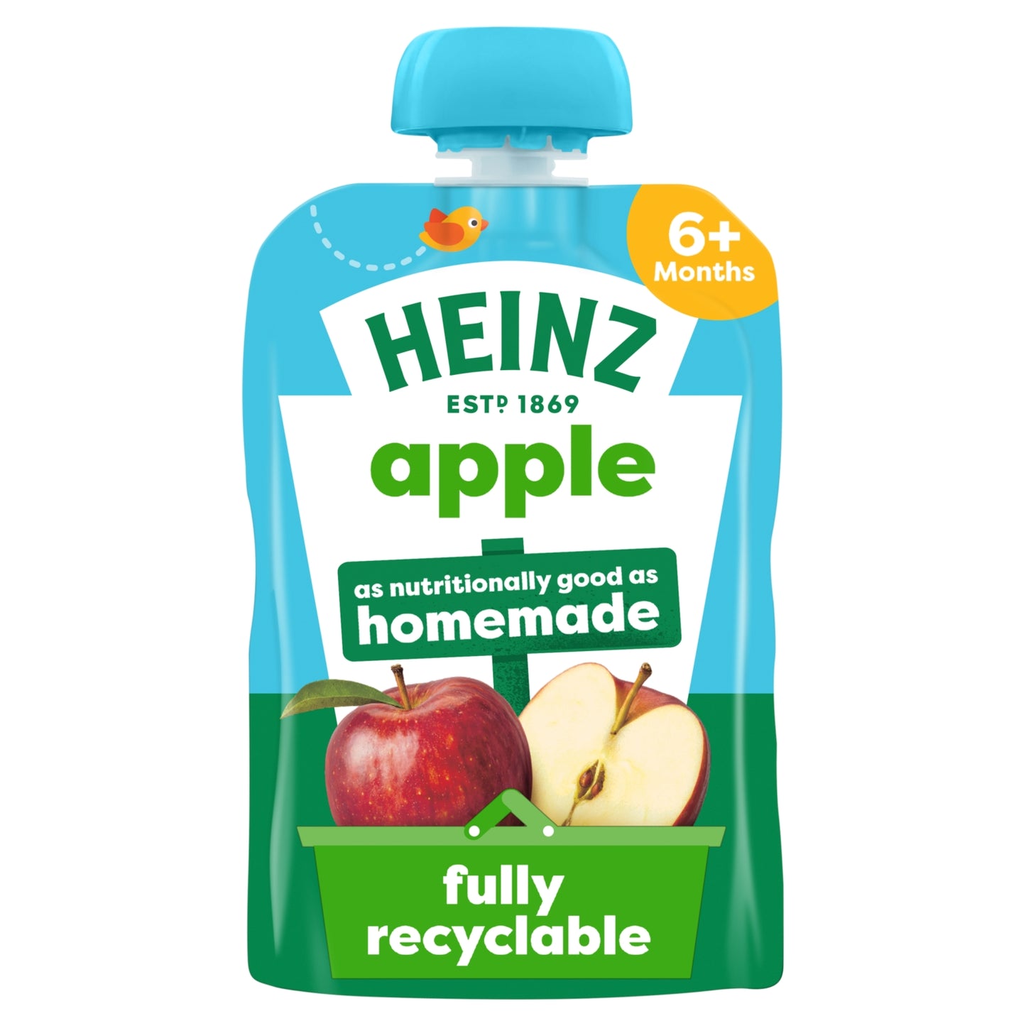 Heinz By Nature Apple Baby Food Fruit Pouch 6+ Months 100g
