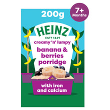 Heinz Baby Food Banana & Berries Porridge 7+ Months 200g