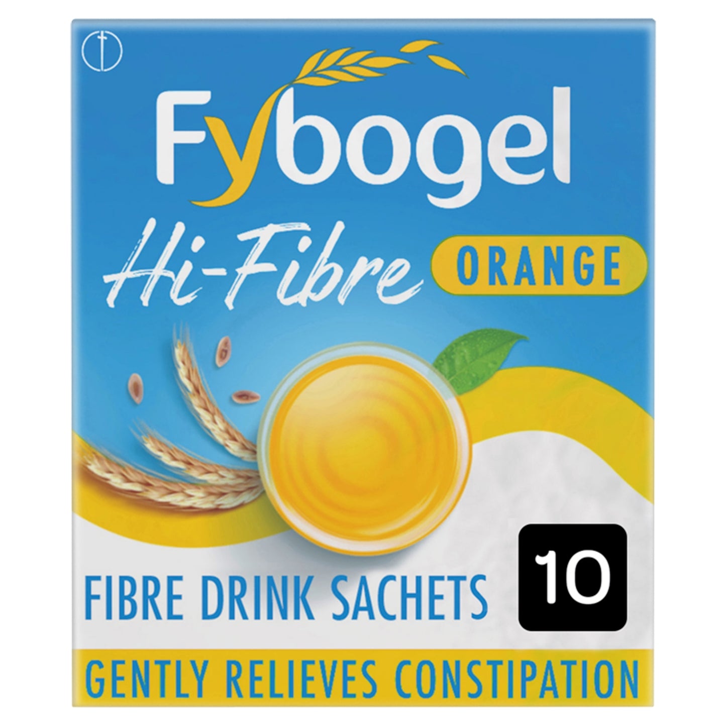 Fybogel Hi-Fibre Orange Ispaghula Husk Fibre Drink 10 Sachets