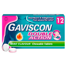 Gaviscon Double Action Mint Flavour 12 Chewable Tablets