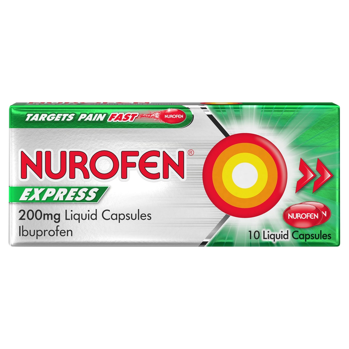 Nurofen Express Pain Relief 200mg Liquid Capsules x10