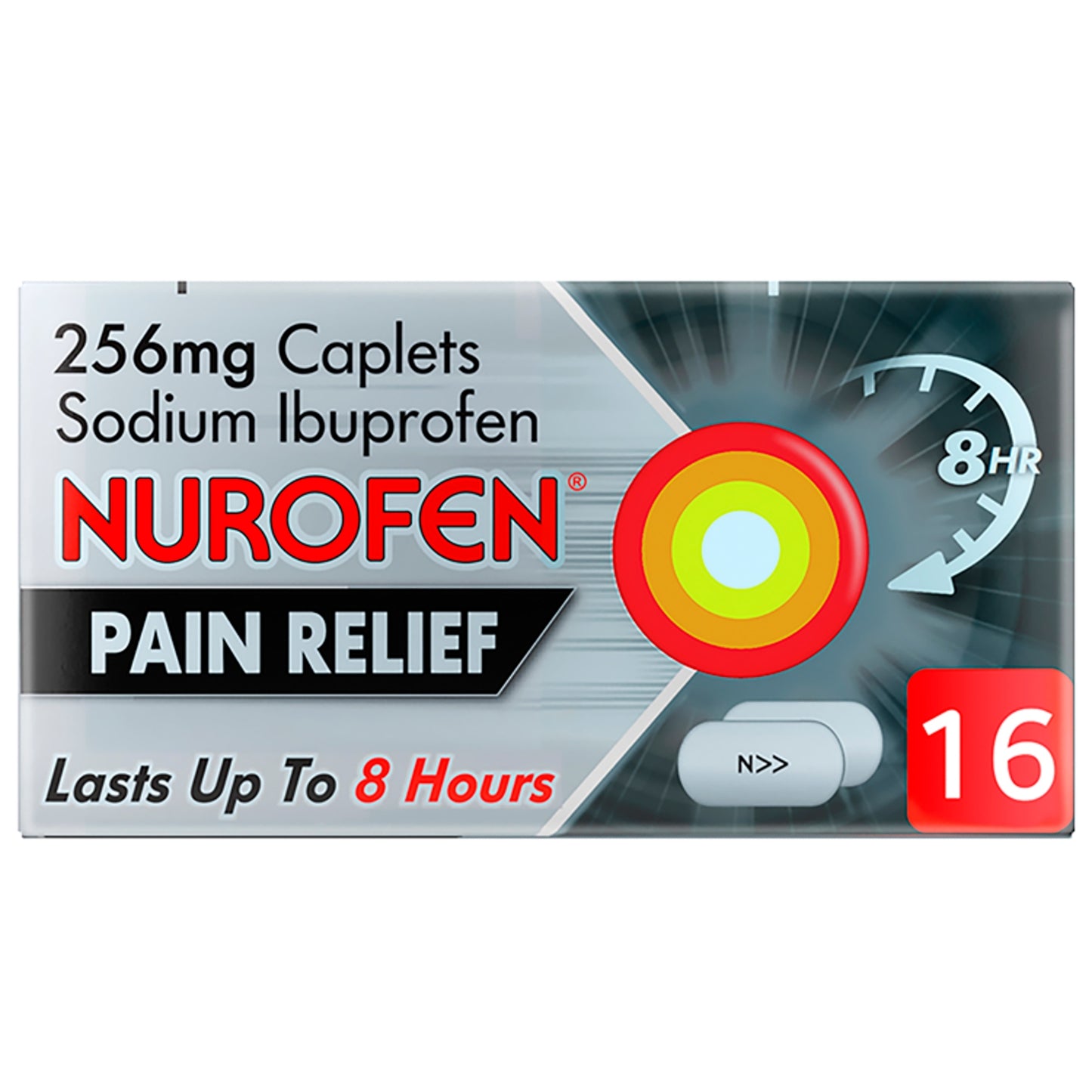 Nurofen Pain Relief 256mg Caplets 16 Caplets