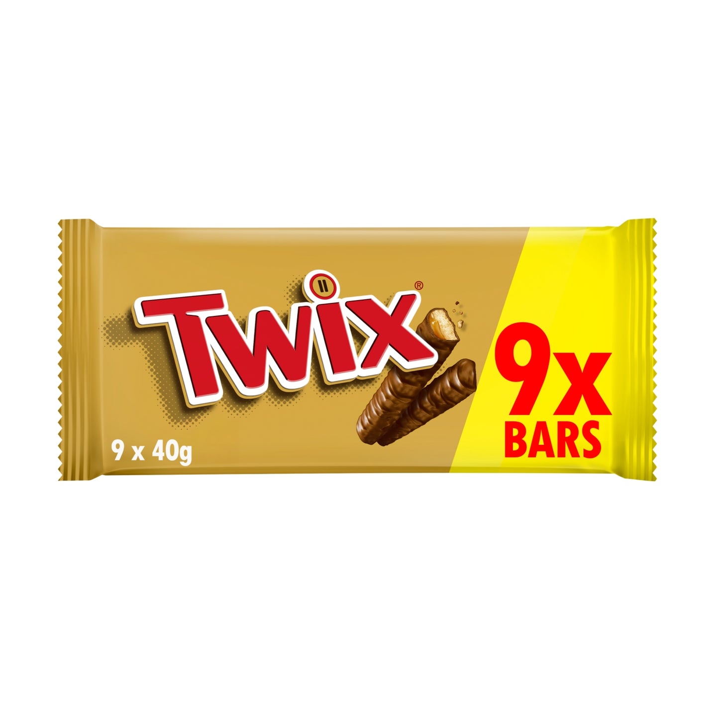Twix Caramel Multipack Chocolate Bars 40g x 9
