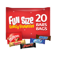 Mars Mars, Snickers, Twix, Maltesers & Milky Way Funsize Milk Chocolate Bars 20 packs