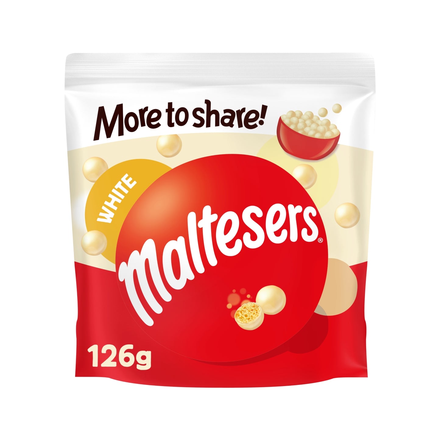 Maltesers White Chocolate Bag 126g