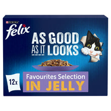 Felix As Good as It Looks Favourites Selection in Jelly 12 x 85g (1.02kg)