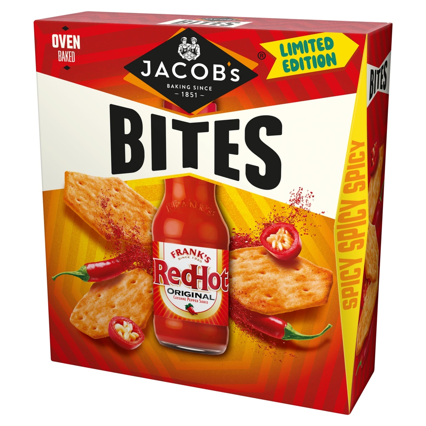 Jacob's Limited Edition Bites Frank's Red Hot Original 125g