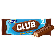 McVitie's McVitie's Club Salted Caramel Flavour Biscuit Bars Multipack 7 x 22g, 154g