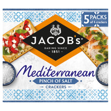 Jacob's Mediterranean Pinch of Salt Crackers Multipack 5 x 38g, 190g
