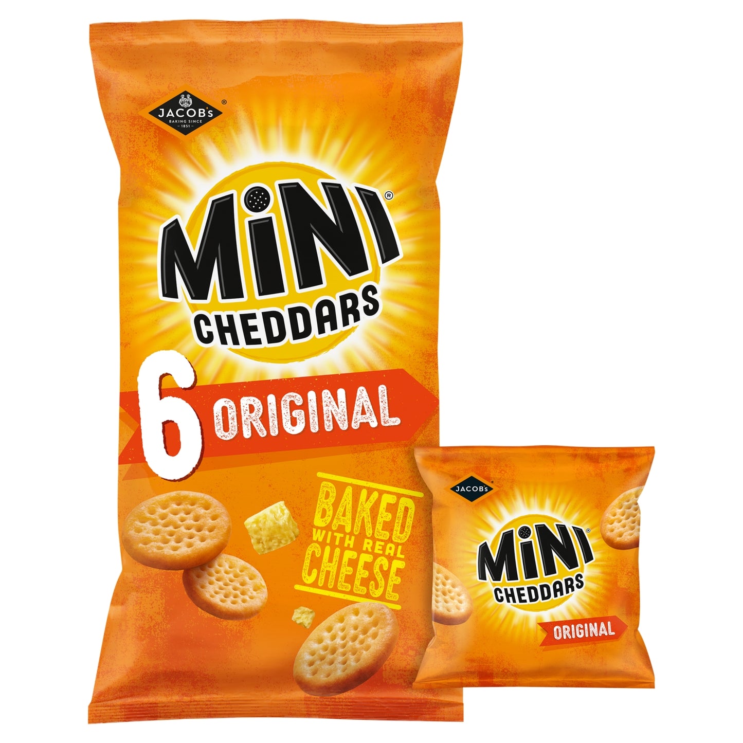 Jacob's Mini Cheddars Original Multipacks 6x23g