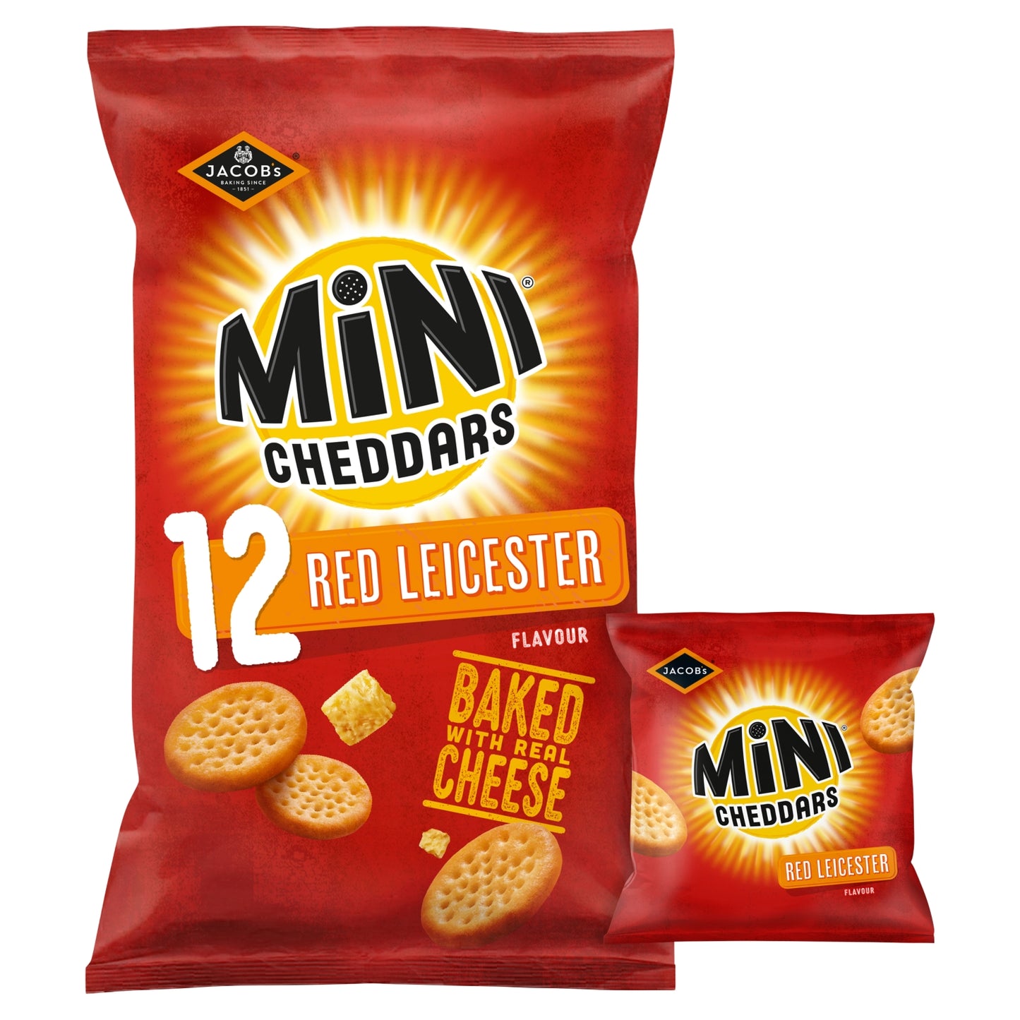 Jacob's Red Leicester Flavour Multipacks 12x23g
