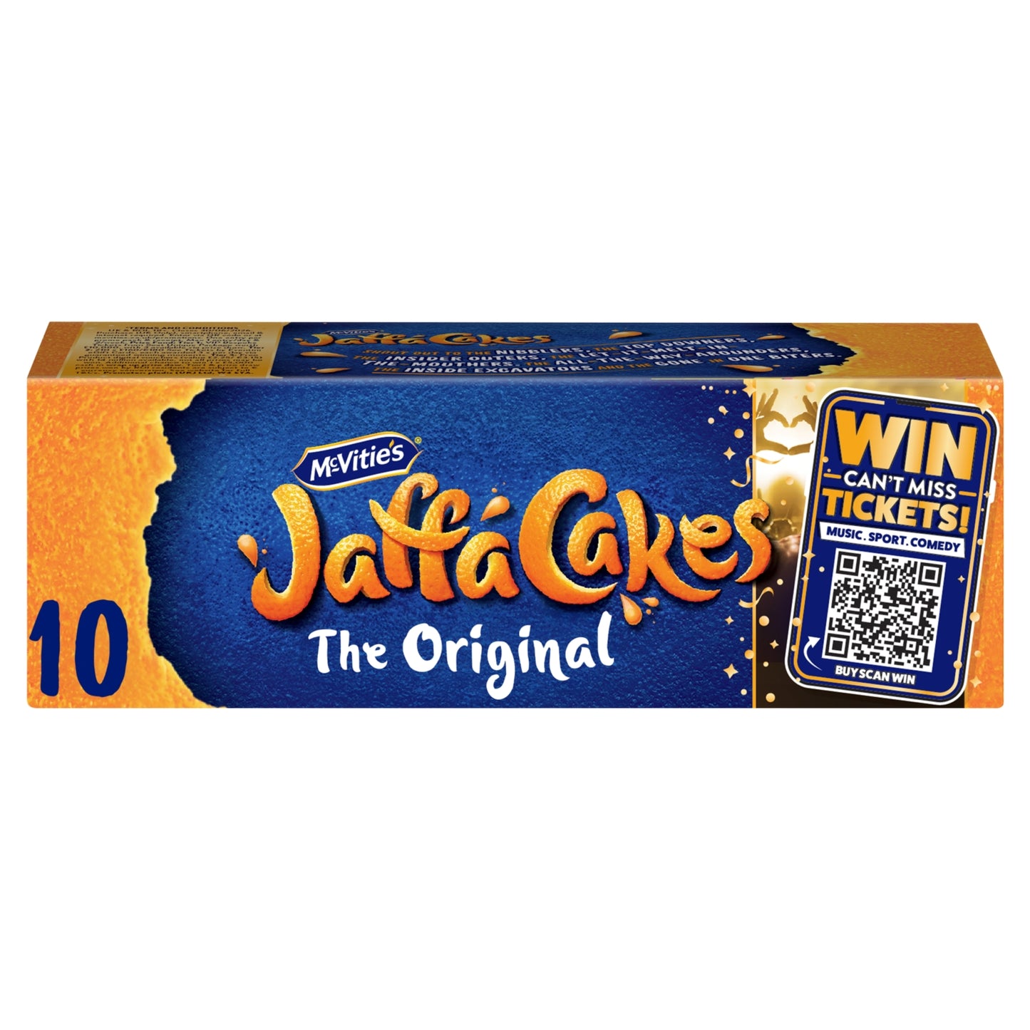 McVitie's Jaffa Cakes Original Chocolate Biscuits 10 Cakes, 110g