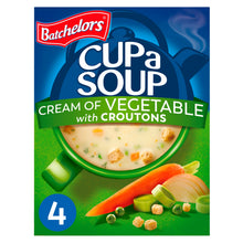 Batchelors Cup a Soup Cream of Vegetable with Croutons 4 Instant Soup Sachets 122g