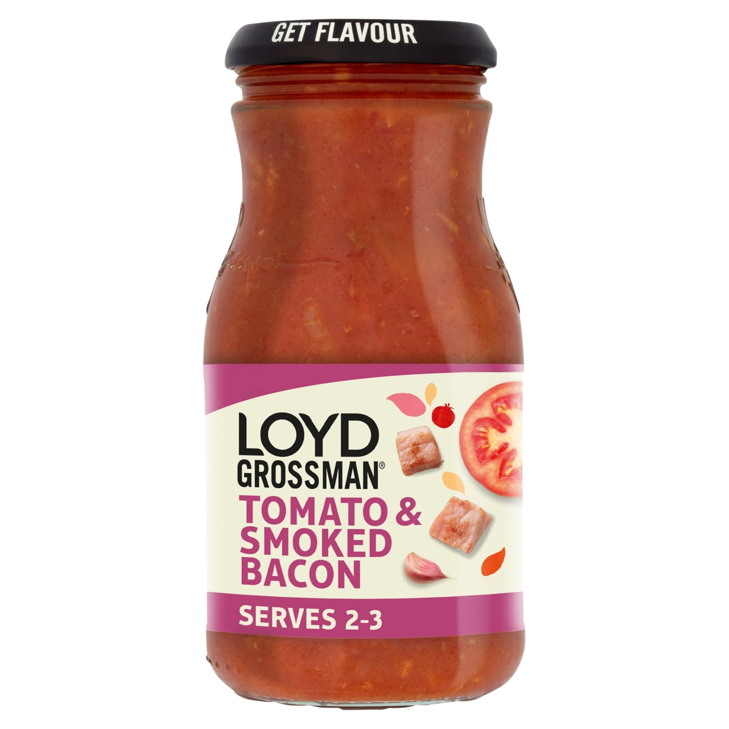 Loyd Grossman Tomato & Smoked Bacon Pasta Sauce 350g