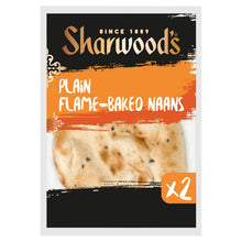 Sharwood's 2 Plain Flame-Baked Naan Breads