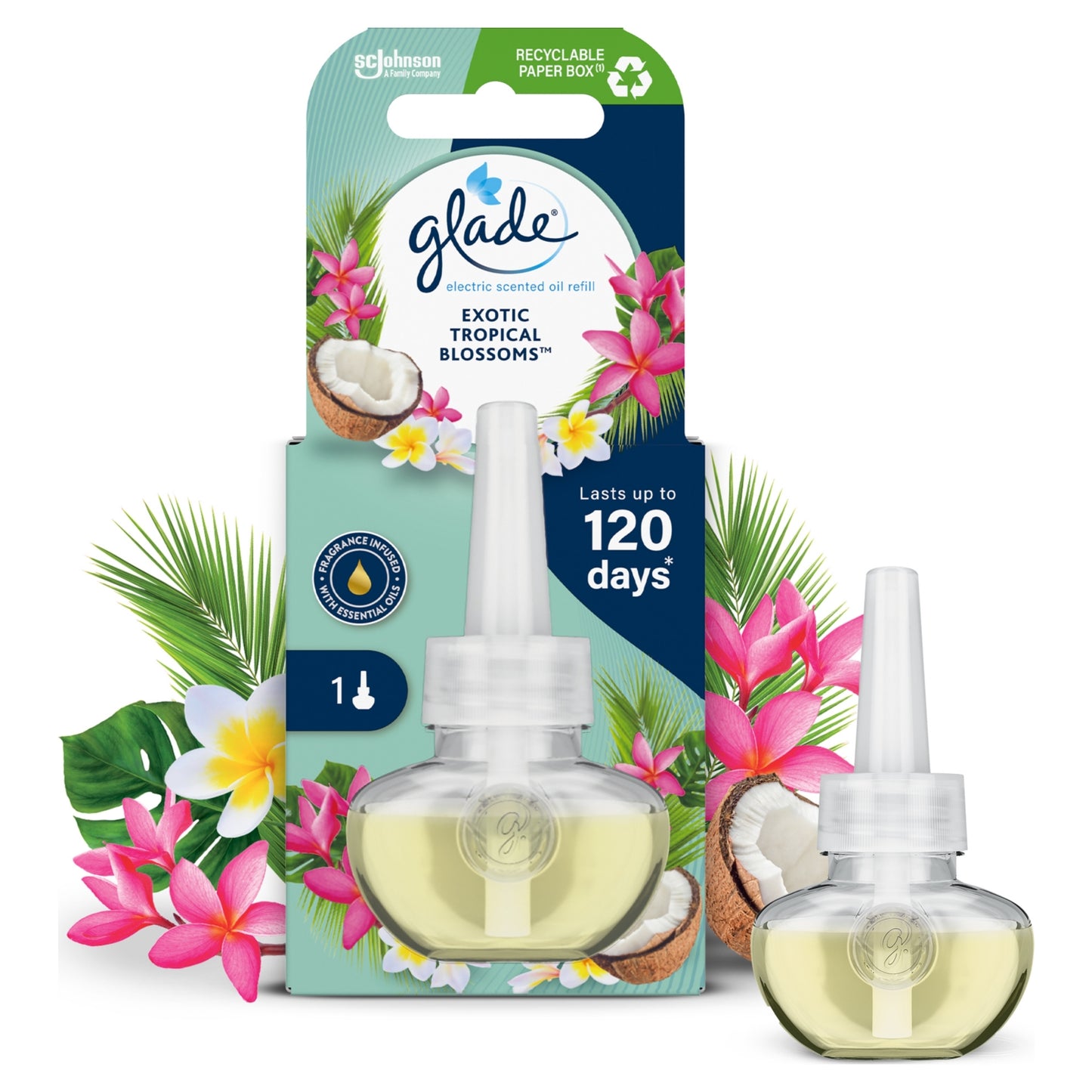 Glade Electric Scented Oil Plug In Refill Tropical Blossoms 20ml