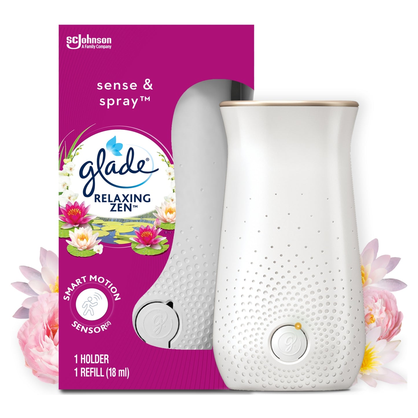 Glade Sense & Spray Air Freshener Holder & Refill Relaxing Zen 18ml