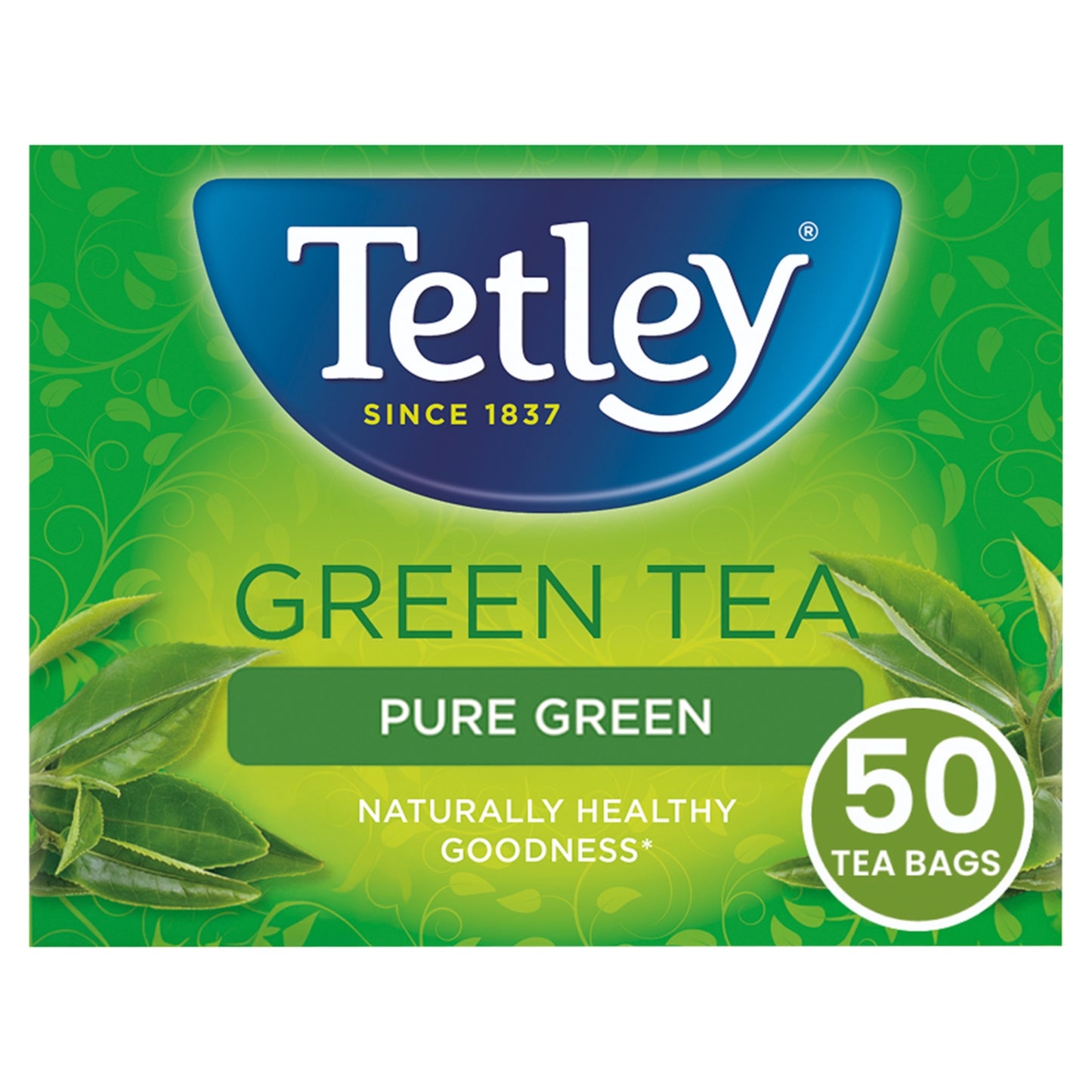 Tetley Pure Green 50 Tea Bags 100g