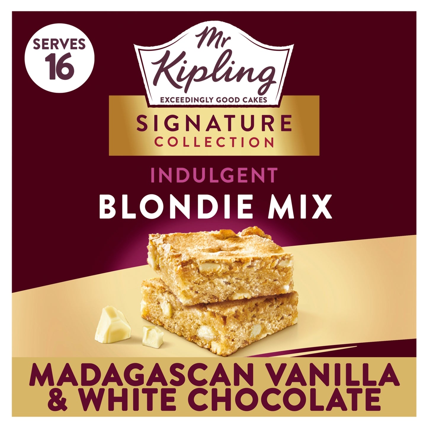 Mr Kipling Signature Baking Madagascan Vanilla & White Chocolate Blondie Cake Mix 368g