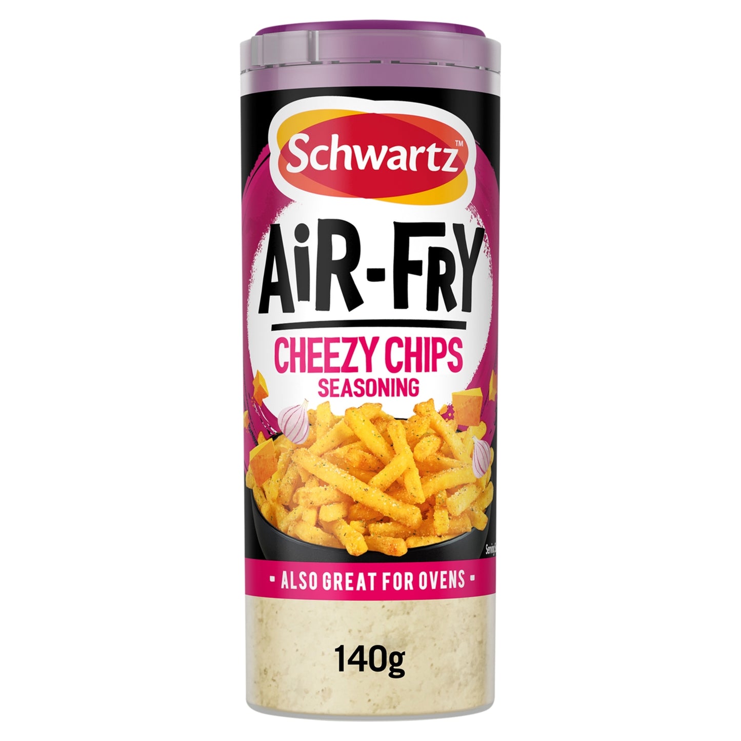 Schwartz Air Fryer Cheezy Chips Seasoning Drum 140g