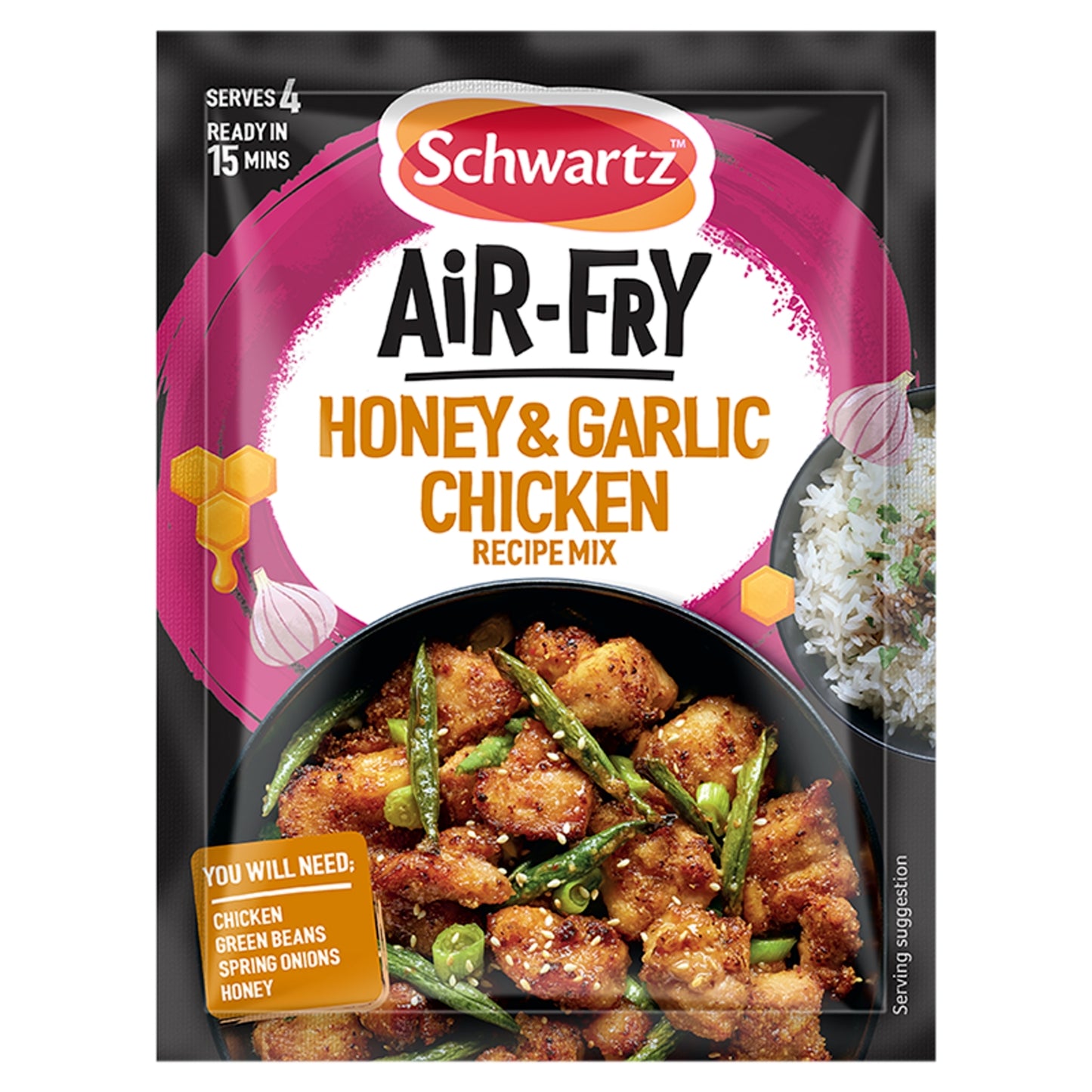 Schwartz Air Fryer Honey & Garlic Chicken Recipe Mix 30g