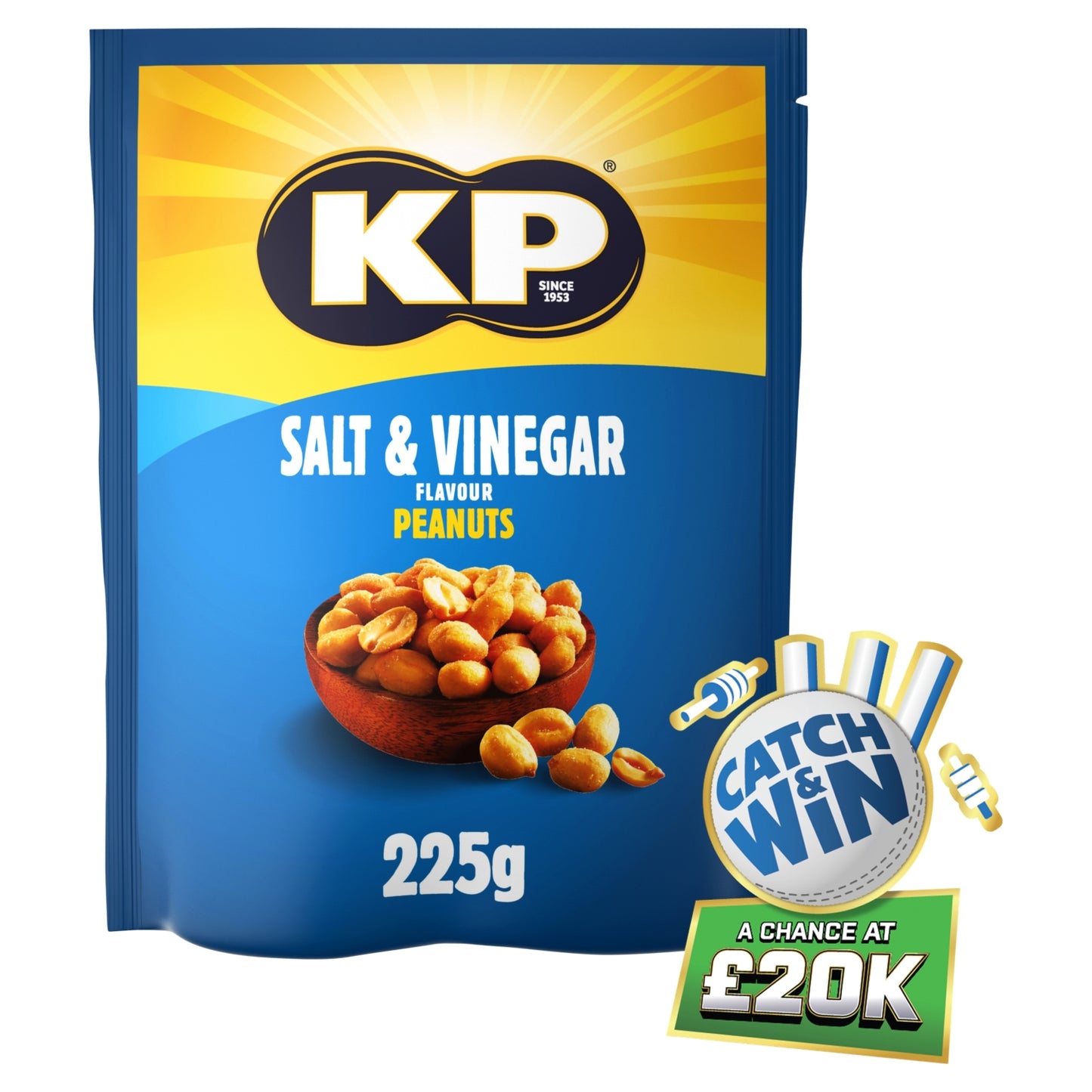 KP Salt & Vinegar Peanuts 225g