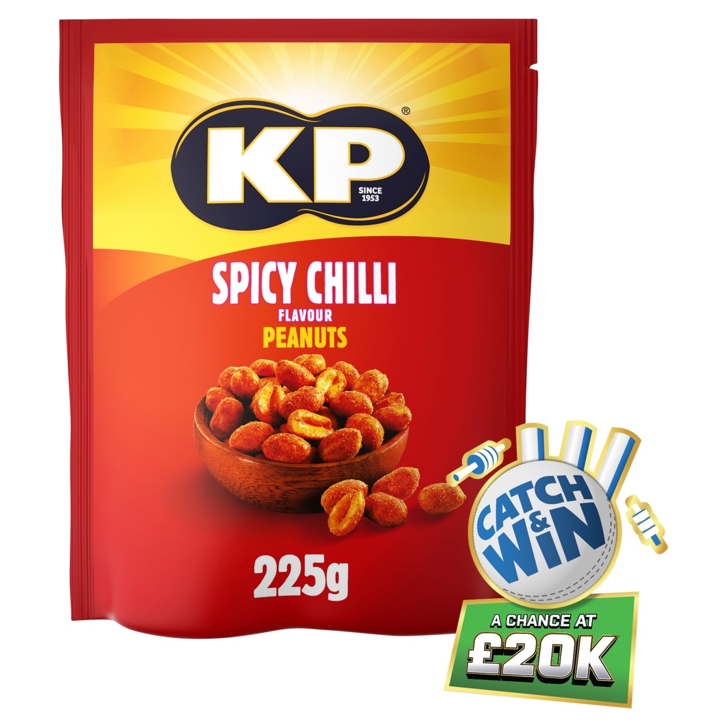 KP Spicy Chilli Peanuts 225g