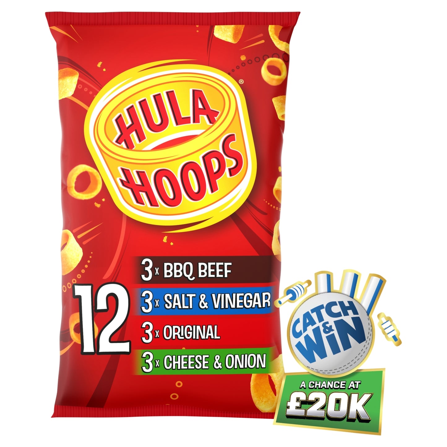 Hula Hoops Variety Multipack Crisps 12 Pack