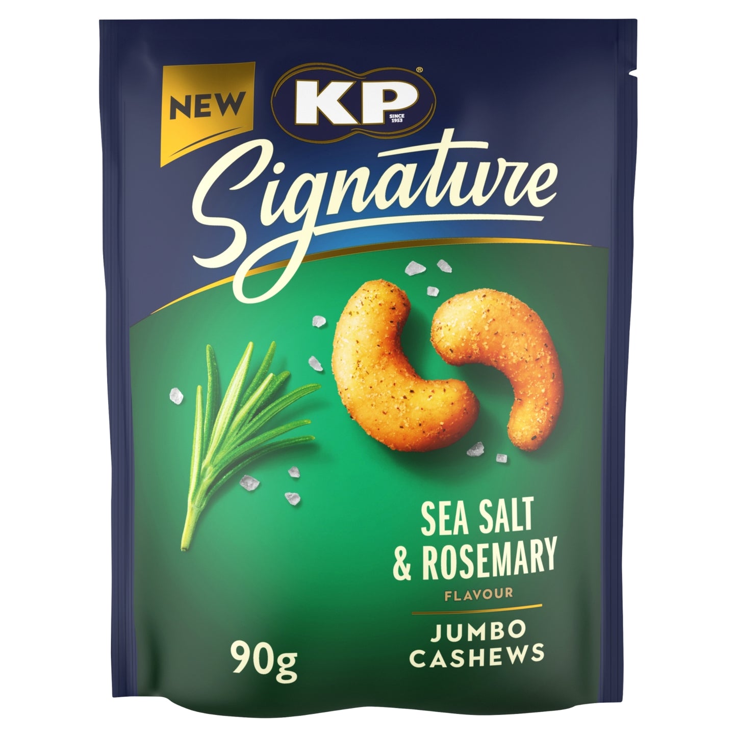 KP Signature Sea Salt and Rosemary Cashews 90g